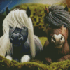 Little Shetland Ponies Diamond Painting