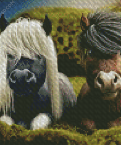 Little Shetland Ponies Diamond Painting