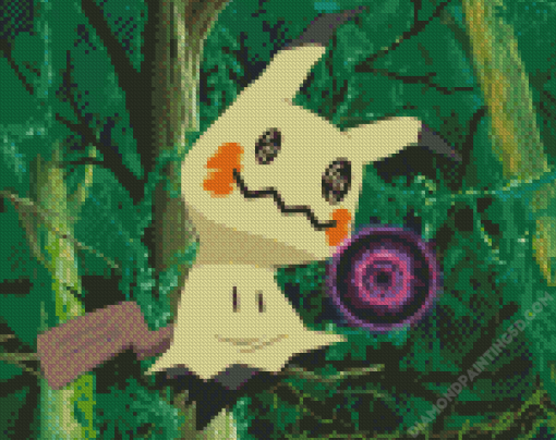 Mimikyu Pokemon Cartoon Diamond Painting