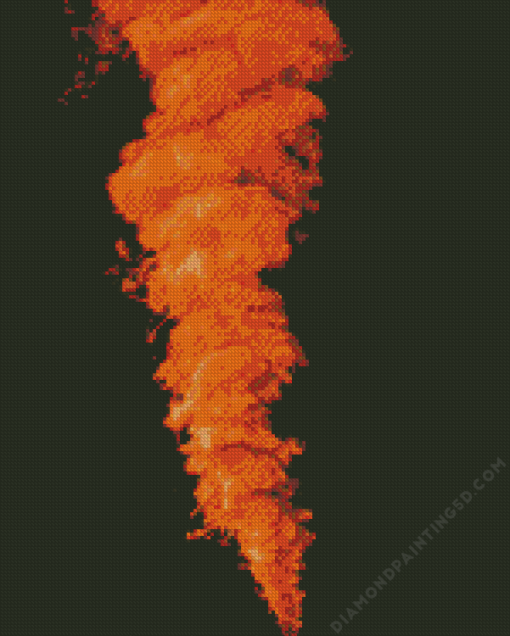 Orange Smoke Diamond Painting