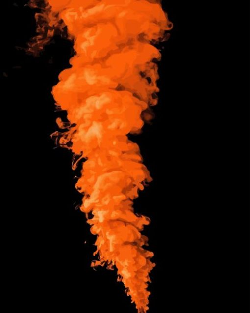 Orange Smoke Diamond Painting