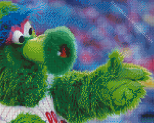 Phillie Phanatic Diamond Painting