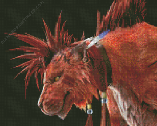 Red XIII Diamond Painting