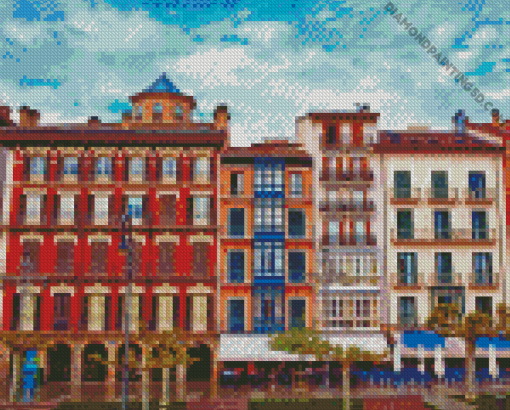 Spain Pamplona City Diamond Painting