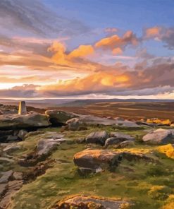 Sunset Stanage Edge Diamond Painting