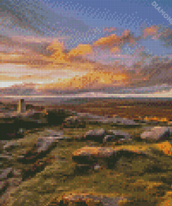 Sunset Stanage Edge Diamond Painting