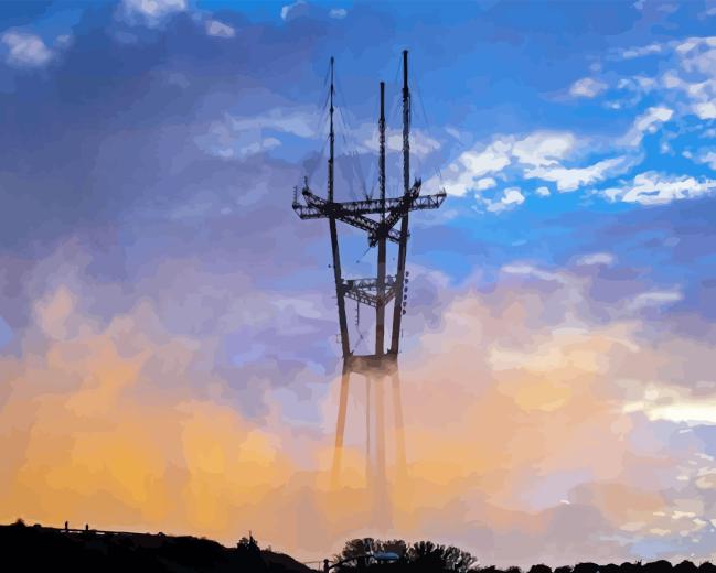 Sutro Tower Diamond Painting