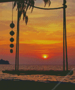 Swing Sunset Diamond Painting