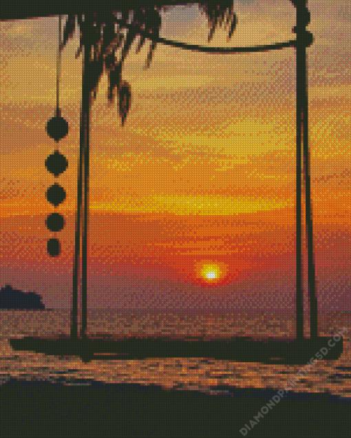 Swing Sunset Diamond Painting