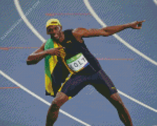 Usain Bolt Diamond Painting