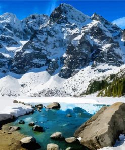 Winter Morskie Oko Diamond Painting