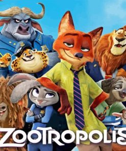 Zootropolis Diamond Painting