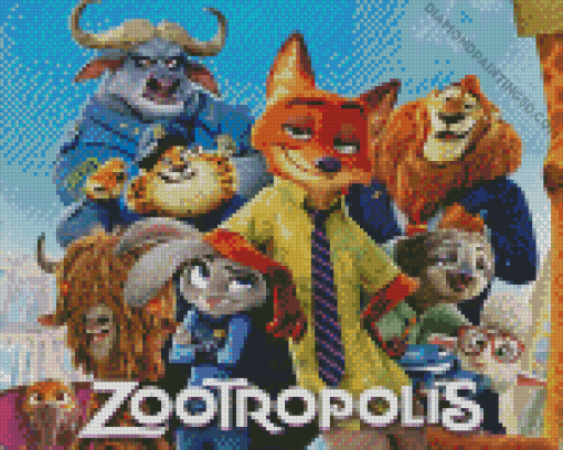 Zootropolis Diamond Painting