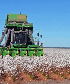 Cotton Harvester Diamond Painting