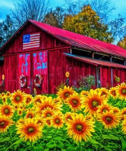 Country Barn Diamond Painting