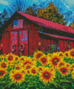 Country Barn Diamond Painting