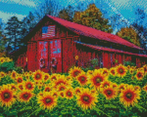 Country Barn Diamond Painting