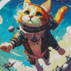 Flying Cat Diamond Painting