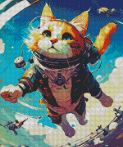 Flying Cat Diamond Painting