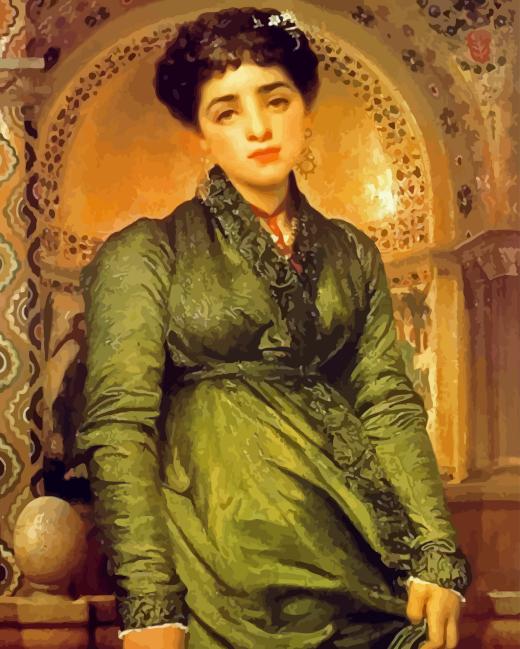 Frederick Leighton Girl In Green Diamond Painting