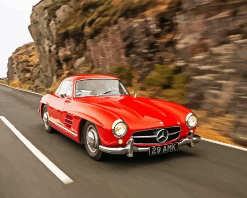 Mercedes 300sl Diamond Painting