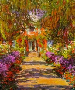 Monet Garden Path Diamond Painting