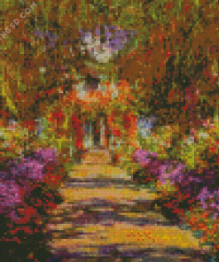 Monet Garden Path Diamond Painting