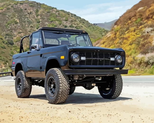 Old Ford Bronco Diamond Painting