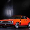 Orange Valiant Charger Diamond Painting