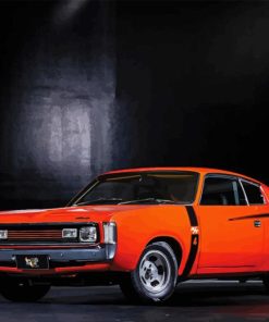 Orange Valiant Charger Diamond Painting