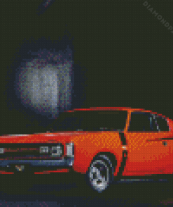 Orange Valiant Charger Diamond Painting