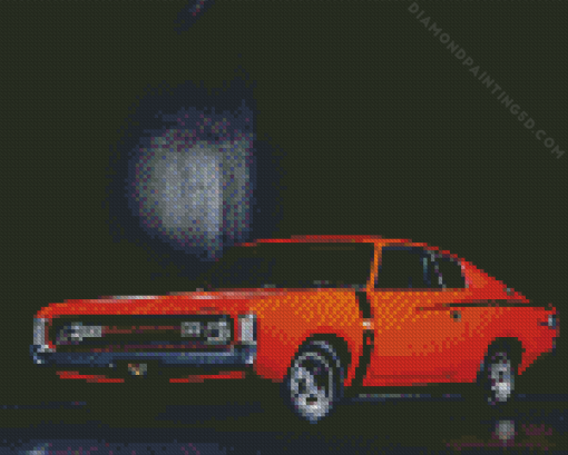 Orange Valiant Charger Diamond Painting