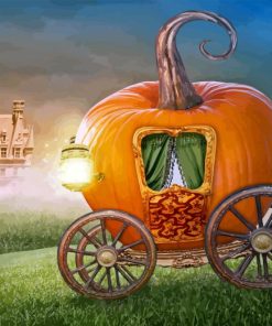 Pumpkin Carriage Diamond Painting