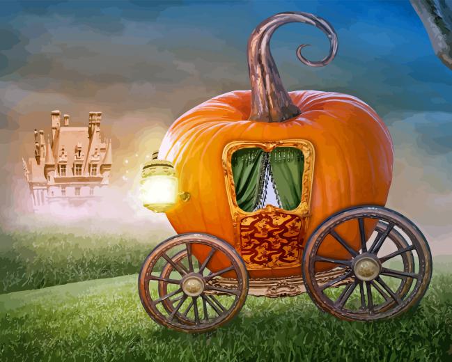 Pumpkin Carriage Diamond Painting