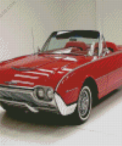 Red 1961 Thunderbird Diamond Painting