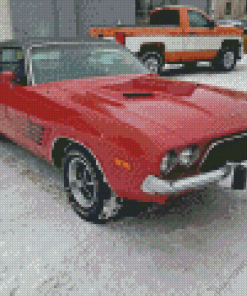 Red 1974 Challenger Diamond Painting