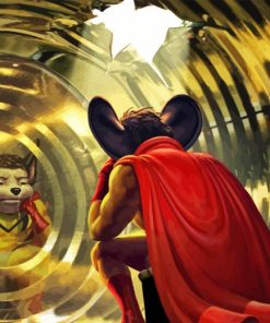 Sad Mighty Mouse Diamond Painting