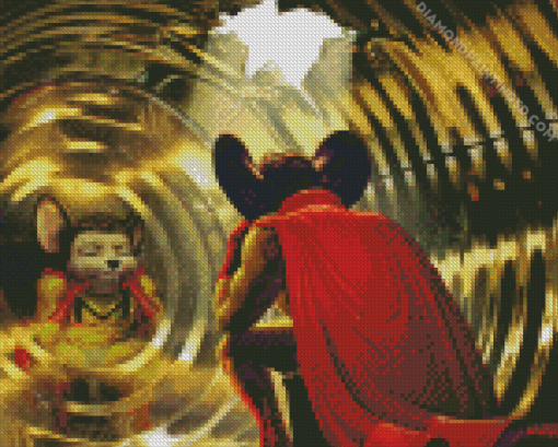 Sad Mighty Mouse Diamond Painting