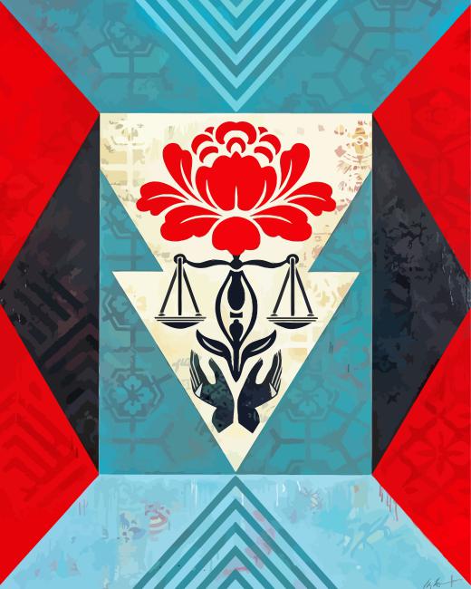 Shepard Fairey Diamond Painting