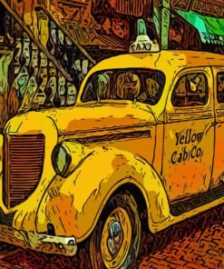 Yellow Cab Diamond Painting