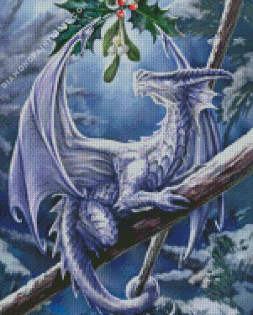 Snow Dragon Diamond Painting