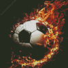 Football On Fire Diamond Painting