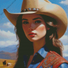 Female Cowgirl Diamond Painting