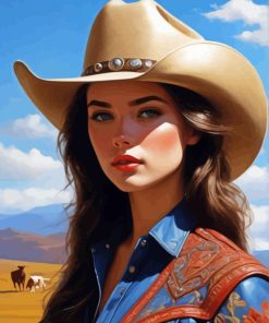 Female Cowgirl Diamond Painting