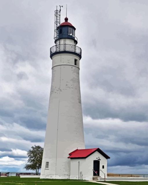 Fort Gratiot Lighthouse Diamond Painting