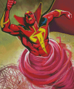 Red Tornado Character Diamond Painting