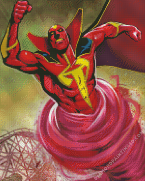 Red Tornado Character Diamond Painting