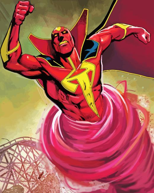 Red Tornado Character Diamond Painting