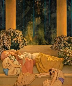 Sleeping Beauty Maxfield Parrish Diamond Painting