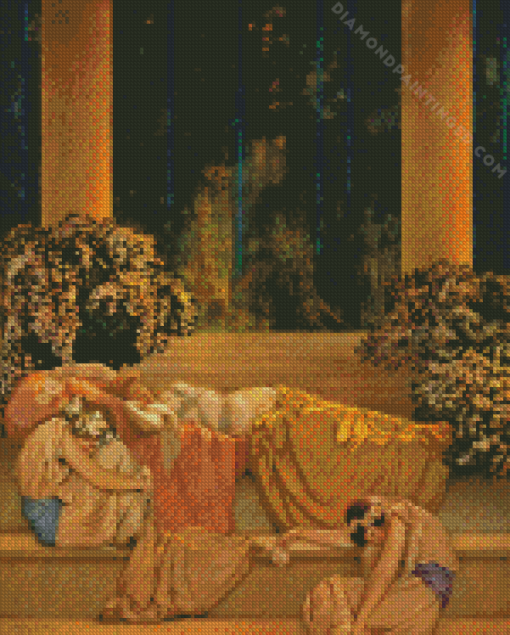 Sleeping Beauty Maxfield Parrish Diamond Painting